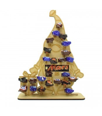 6mm Mars, Snickers and Milkyway Chocolate Bars Funsize Minis Holder Advent Calendar - Gonk